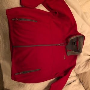 North Face knit outer with fleece lining.